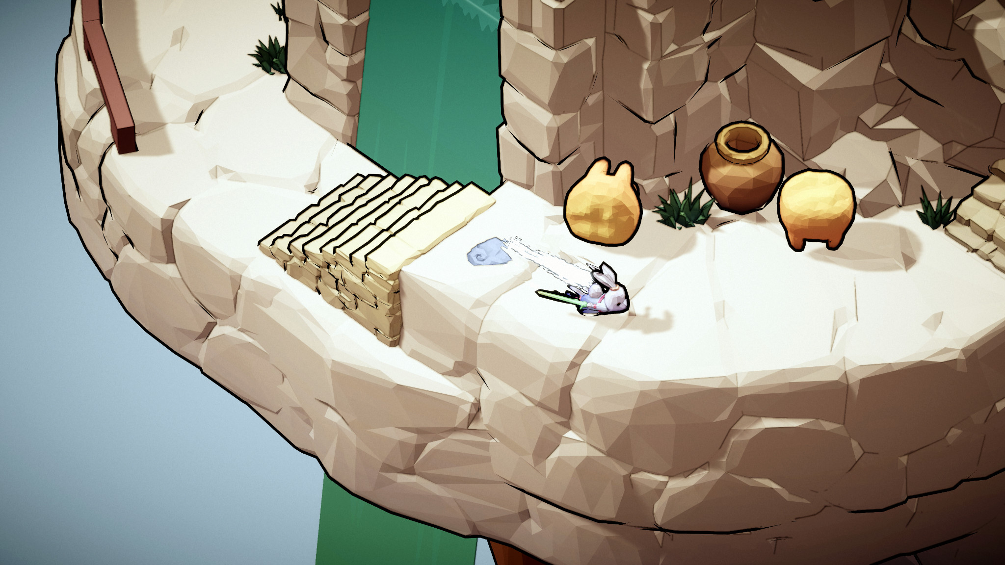 Combat against Taotie with ink-wash visual effects and blood splatter